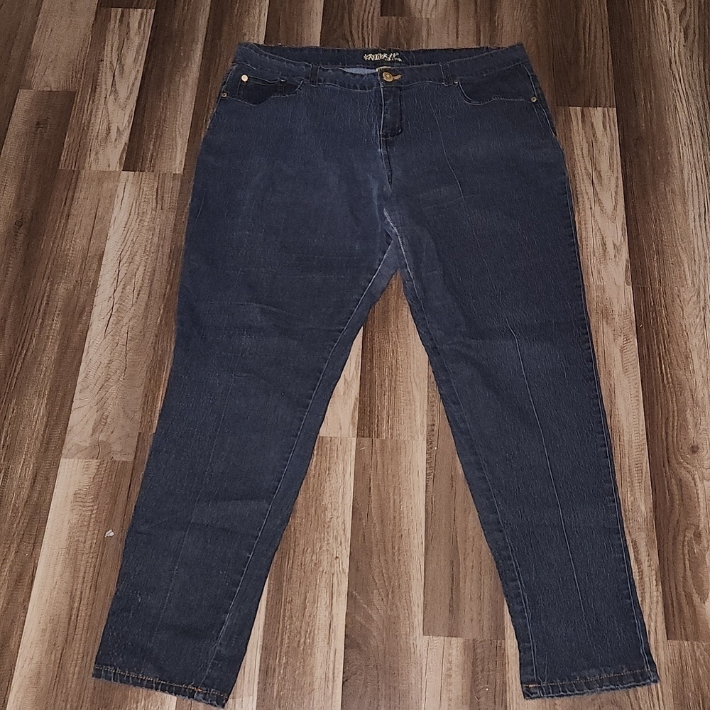 KamiKaze Dark Wash Stretch Jeans Size 20 Inseam 31'